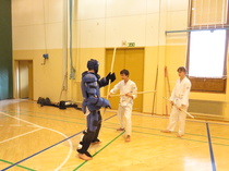 Bo kohdisut harjoittelua semikontaktipukuun Tammelsassa 2016